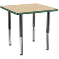 Square T-Mold Adjustable Activity Table with Super Leg P9883