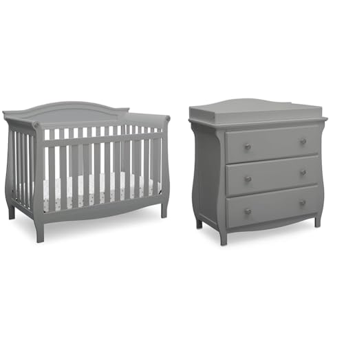 Bianca White 4-in-1 Convertible Baby Crib D375