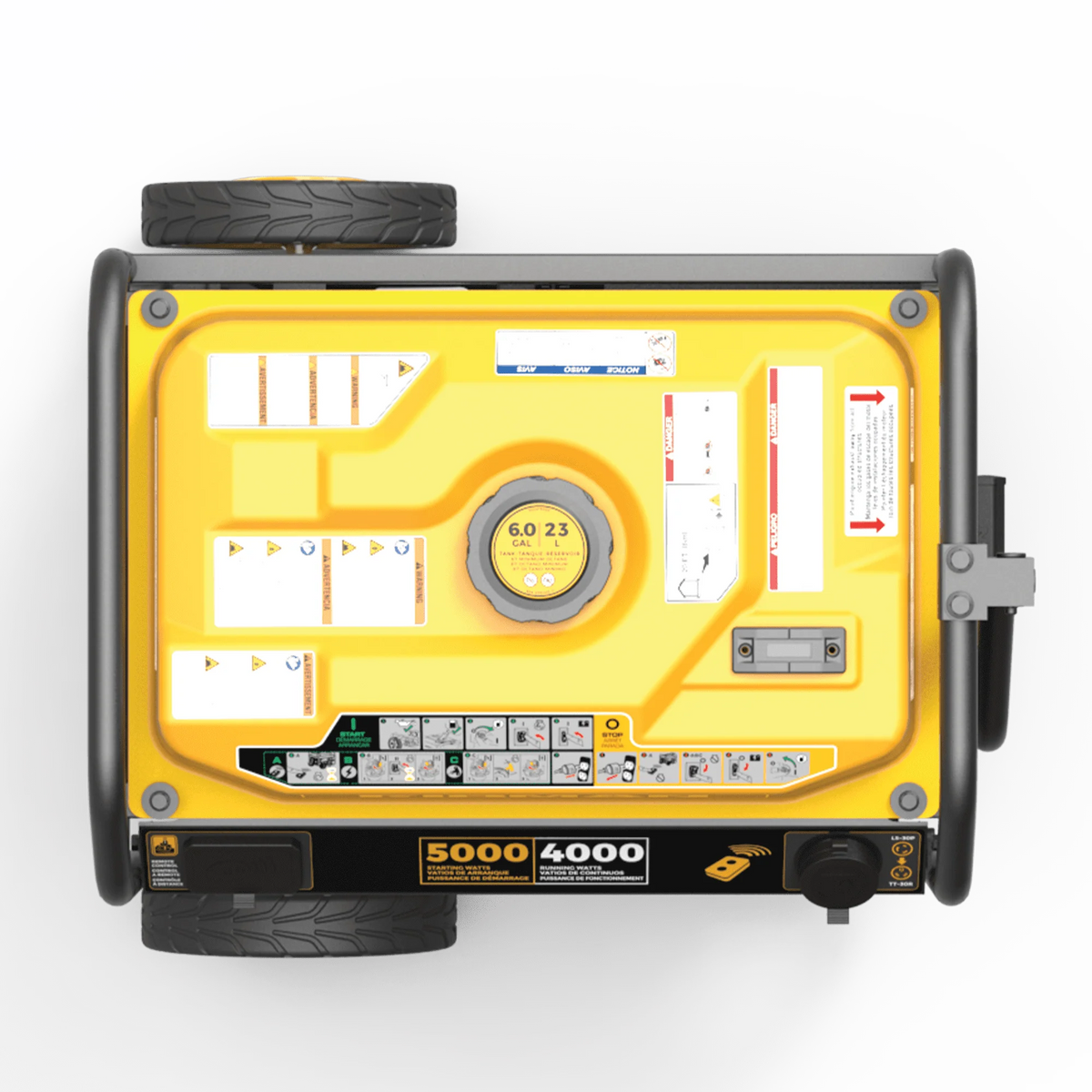 5000/4000 Watt Remote Start Gas Portable Generator Y872832