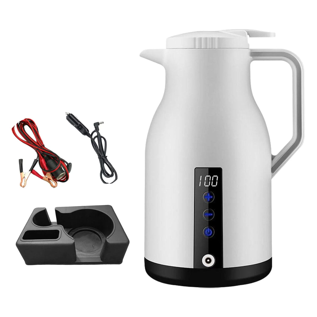 White Portable Electric Car Kettle B474