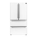 36 19.2 cu. ft. Refrigerator in White with Silver Handles X2068