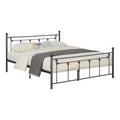 Queen Size Heavy Steel Metal Frame Bed H771