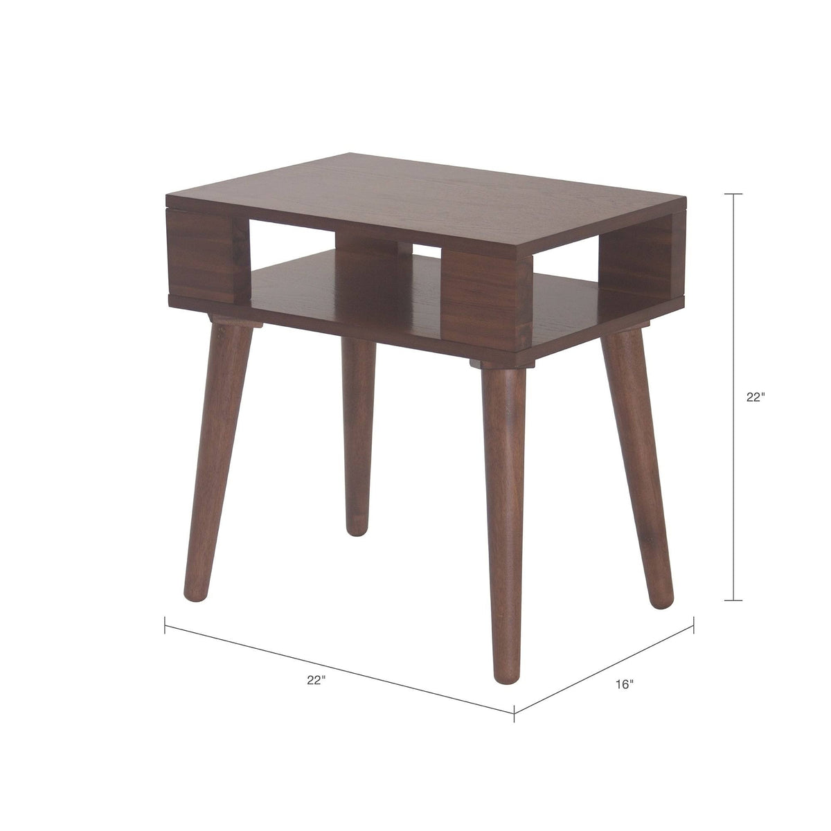 Pecan Wood End Table F5809