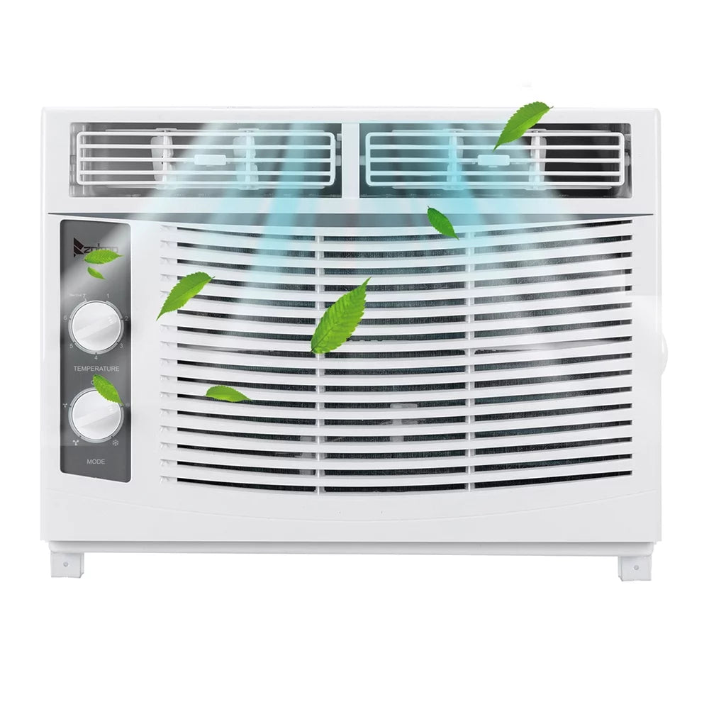 5000 BTU 115V Window-Mounted Compact Air Conditioner, White E958551
