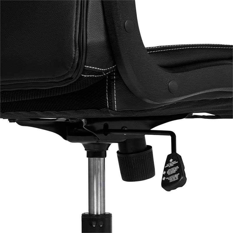 Black Metal 2-Piece Desk and Chair Set S244995