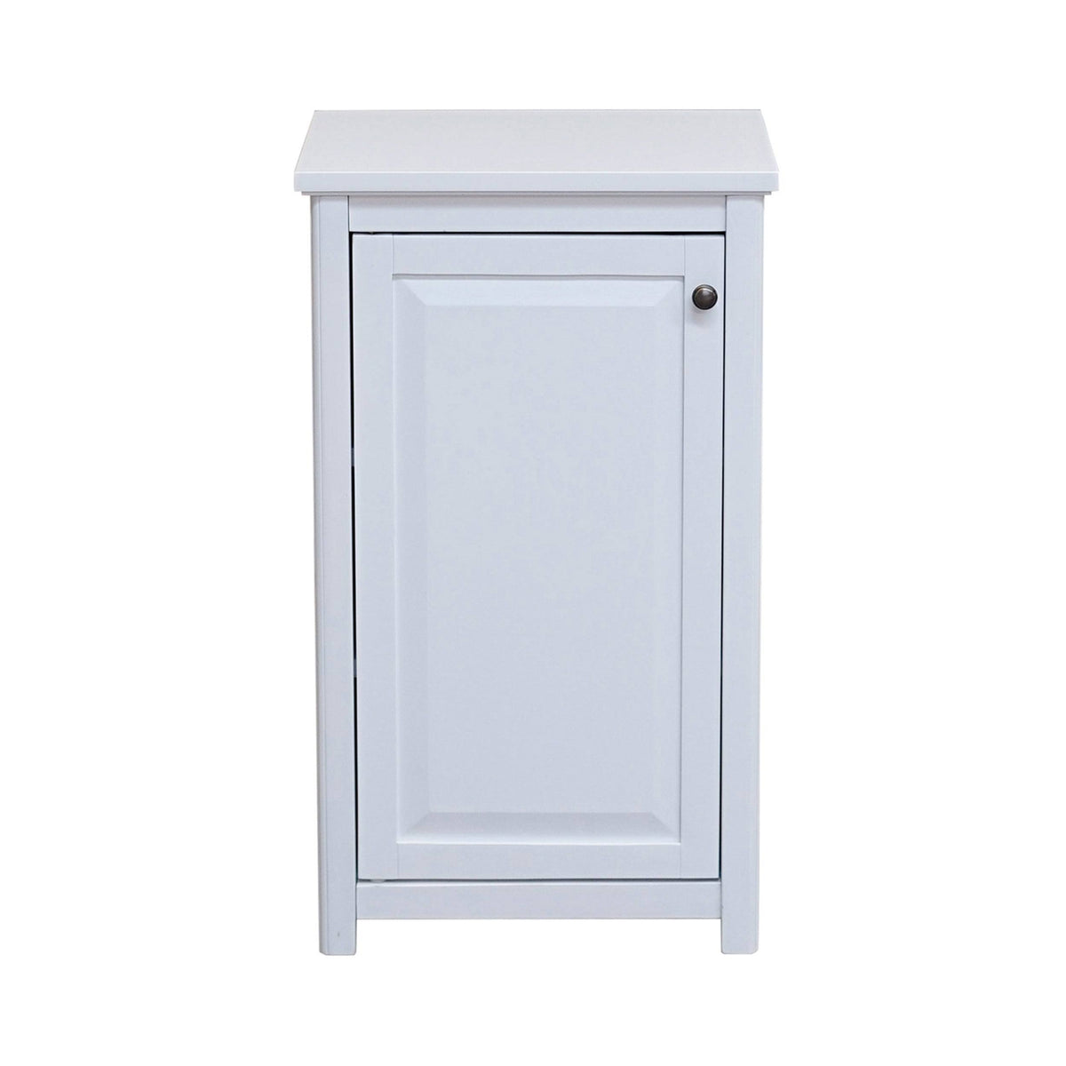 Bathroom Storage Tower with Open Upper Shelves and Lower Cabinet O641062