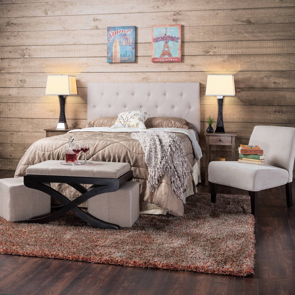Grey Queen Linen Headboard E5247