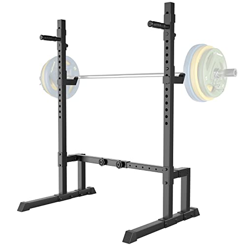 Adjustable Barbell Rack Squat Stand Bench Press Rack 550LBS Max Load Weight Lifting V717838