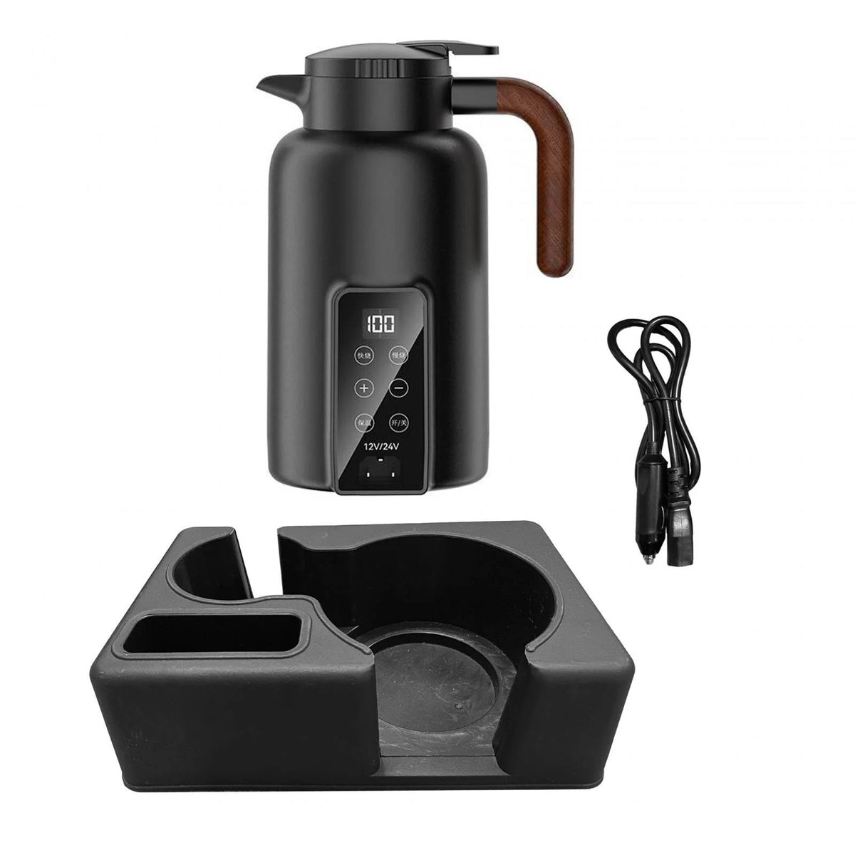 Car Heating Cup Electric Kettle Black T71127