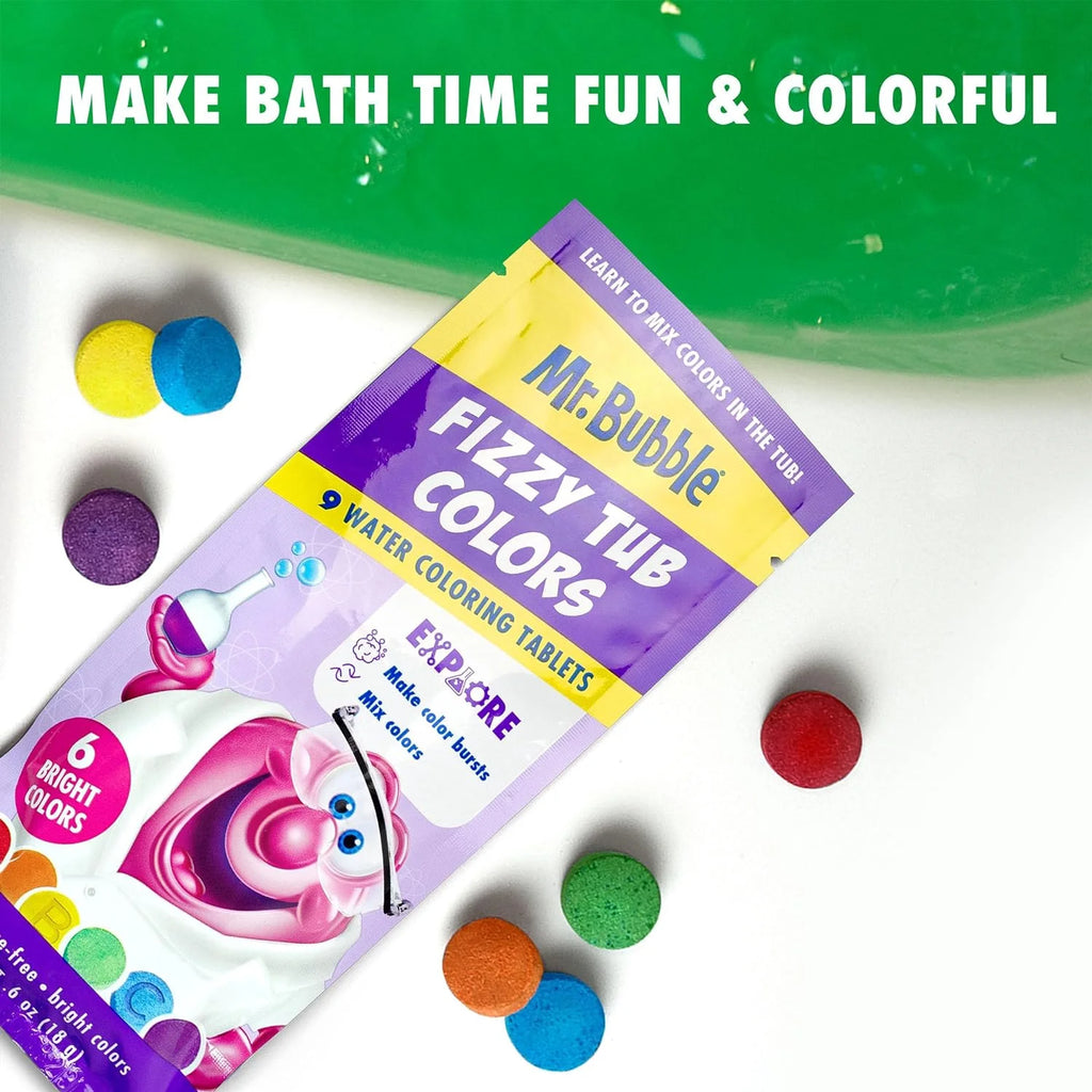 Fizzy Tub Colors (12 Packets, 9 Tablets Each) M1196