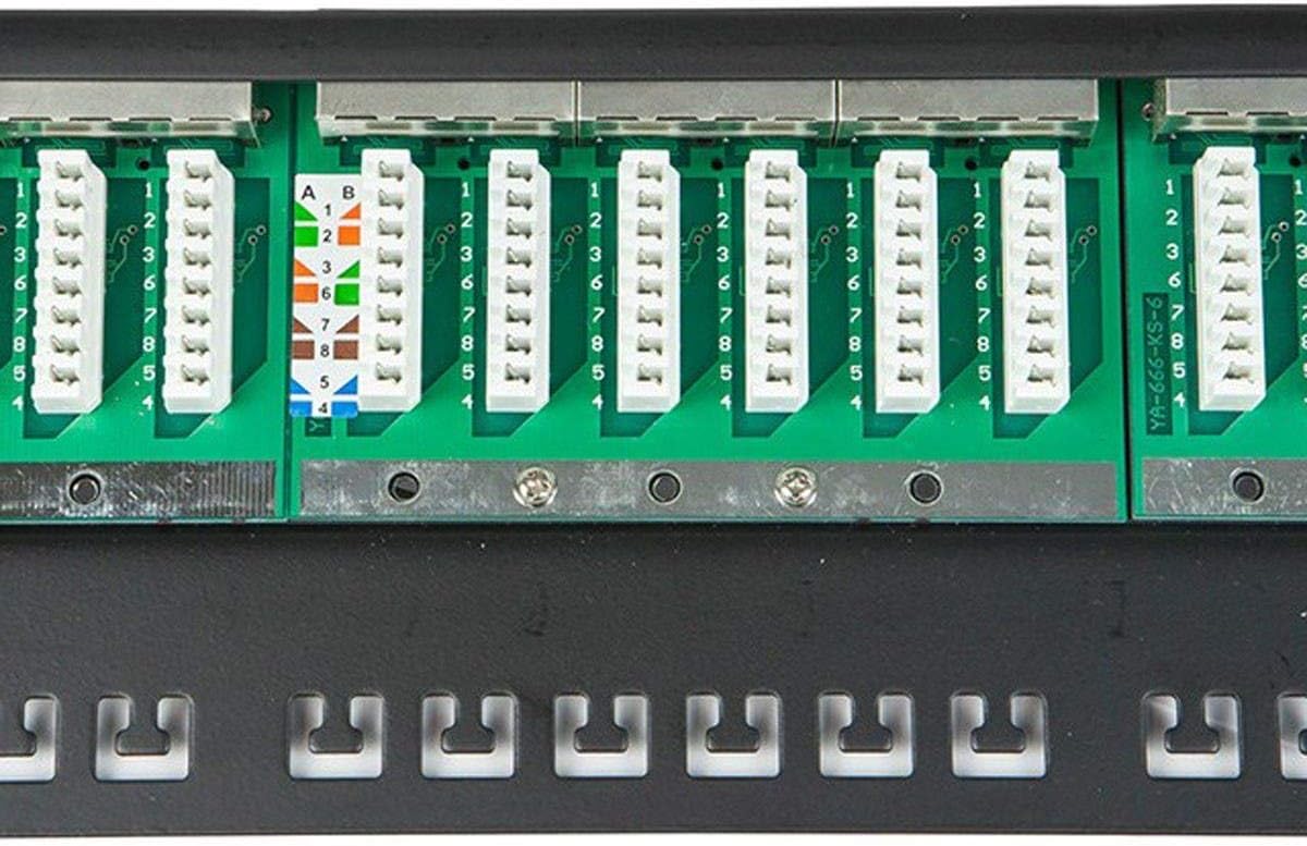 24 Ports 19 Inch Cat6A Patch Panel T916143