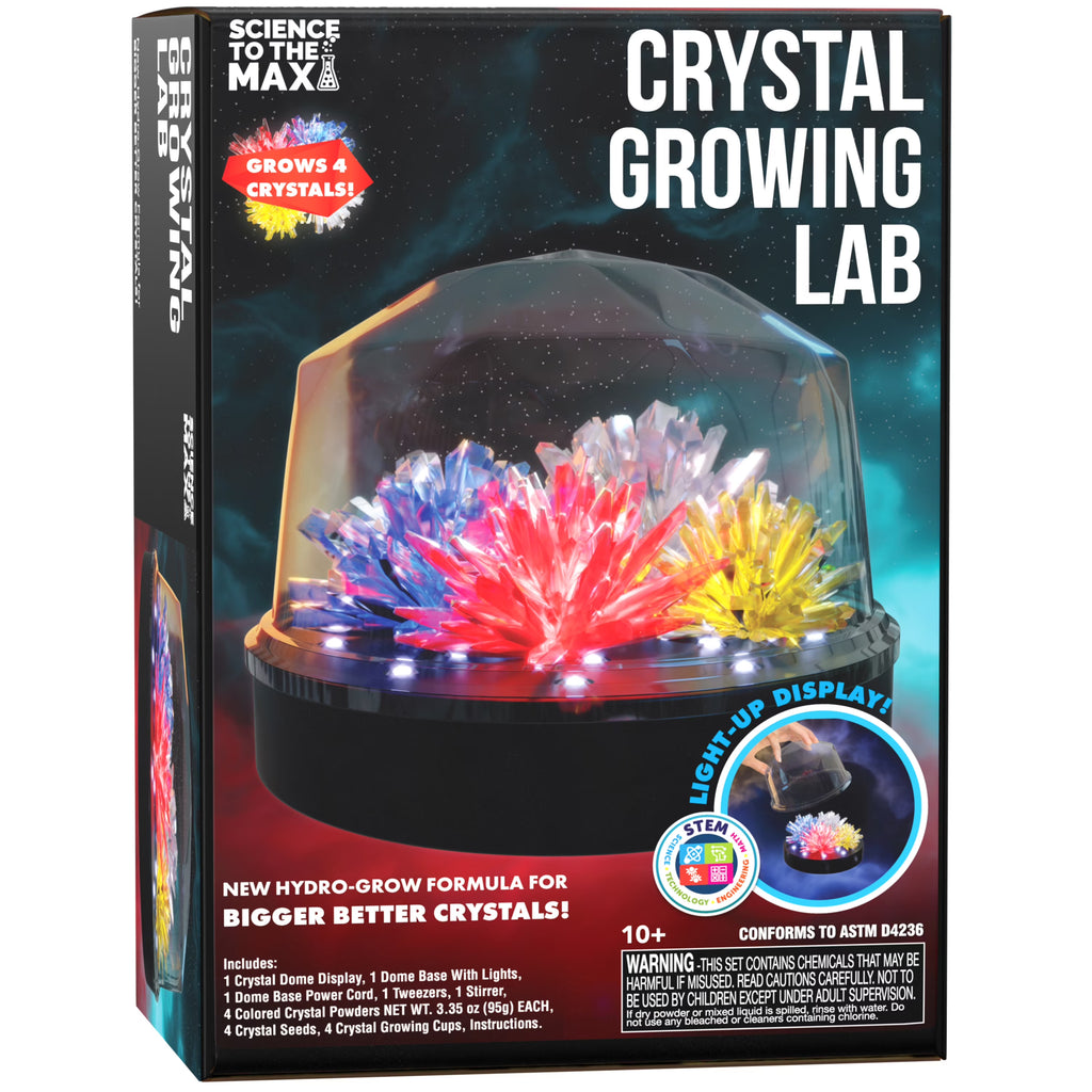 Crystal Growing Science Set with Light Up Display Dome Y34300