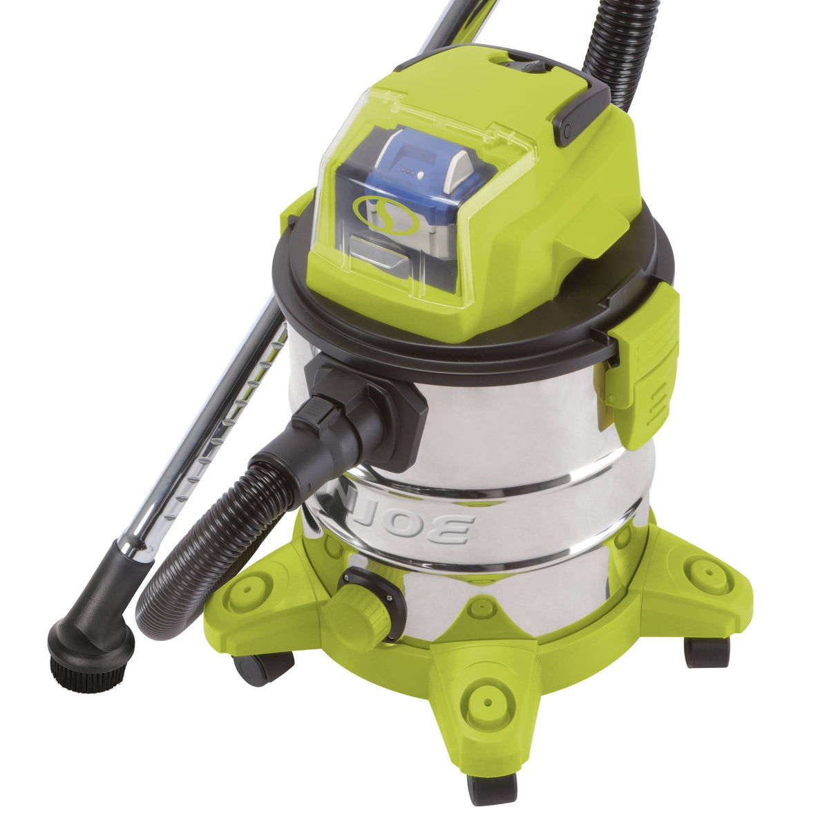 24-Volt Cordless Portable Stainless Steel Wet/Dry Vacuum Kit, 5.2 gal S981575