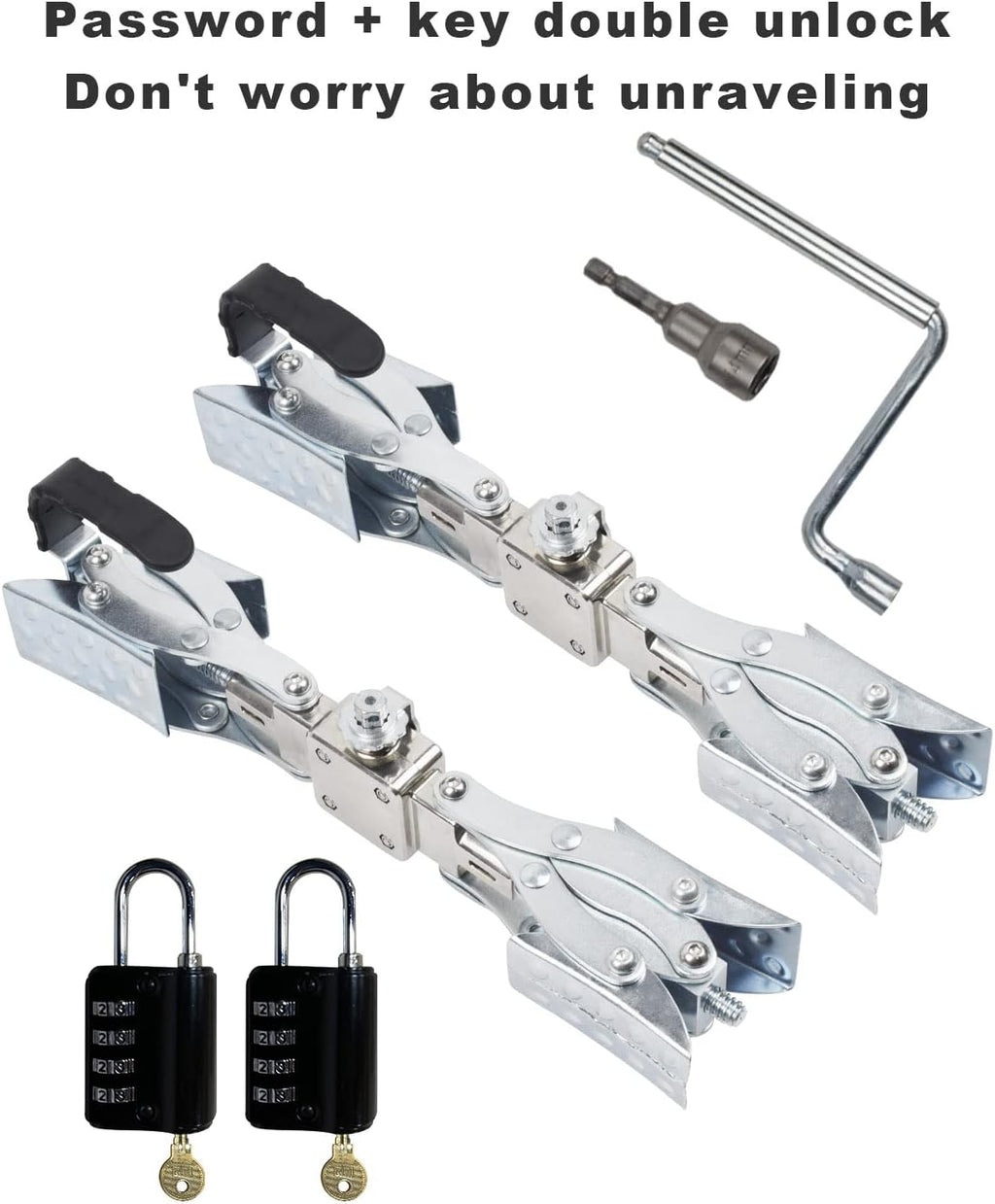 X-Shaped Wheel Chock Stabilizer for Travel Trailers, 2 set R85778