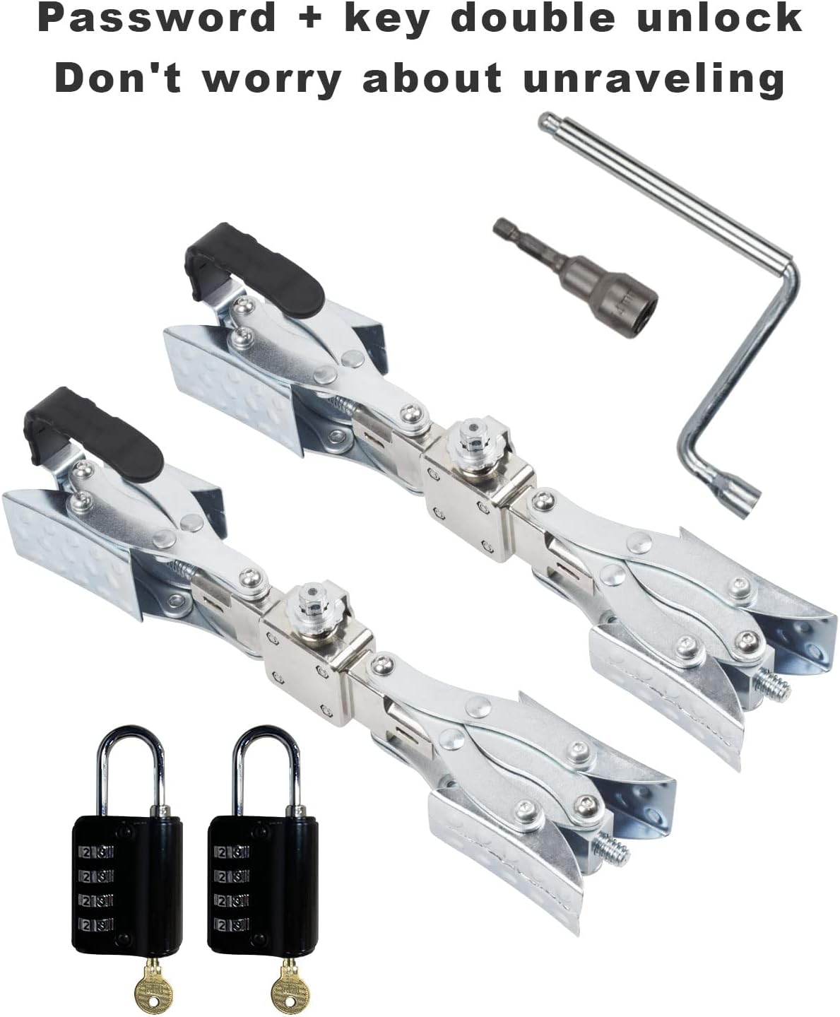 X-Shaped Wheel Chock Stabilizer for Travel Trailers, 2 set R85778