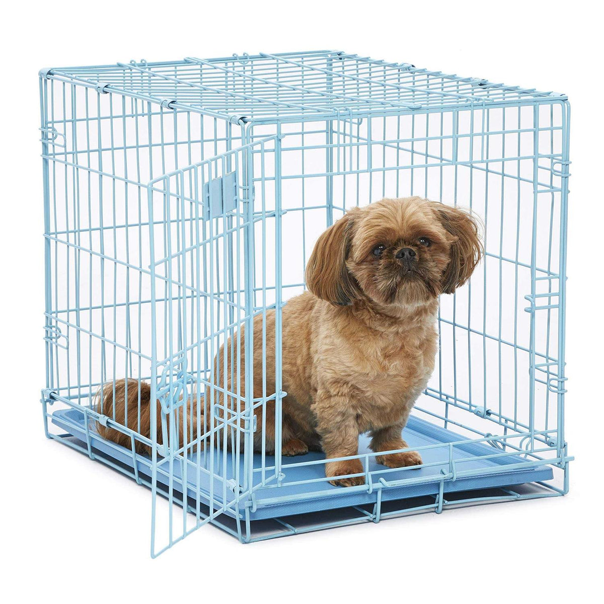 Single Door Dog Crate Blue P468