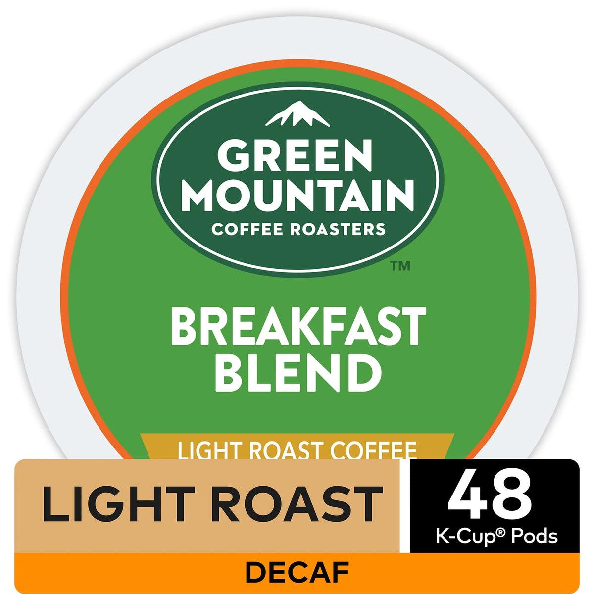 Light Roast Decaf Coffee K-Cup Pods 48 Count R560