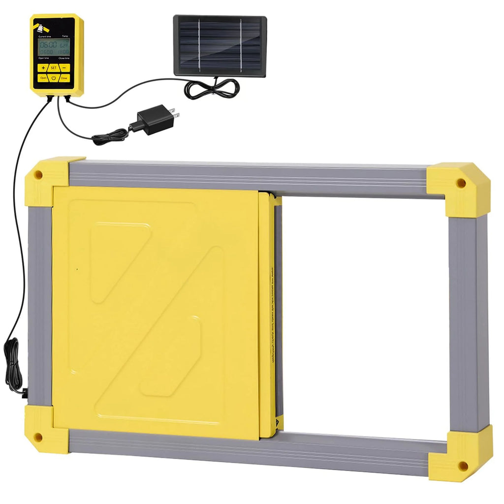 Solar Automatic Chicken Coop Door with Light Sensor M3704