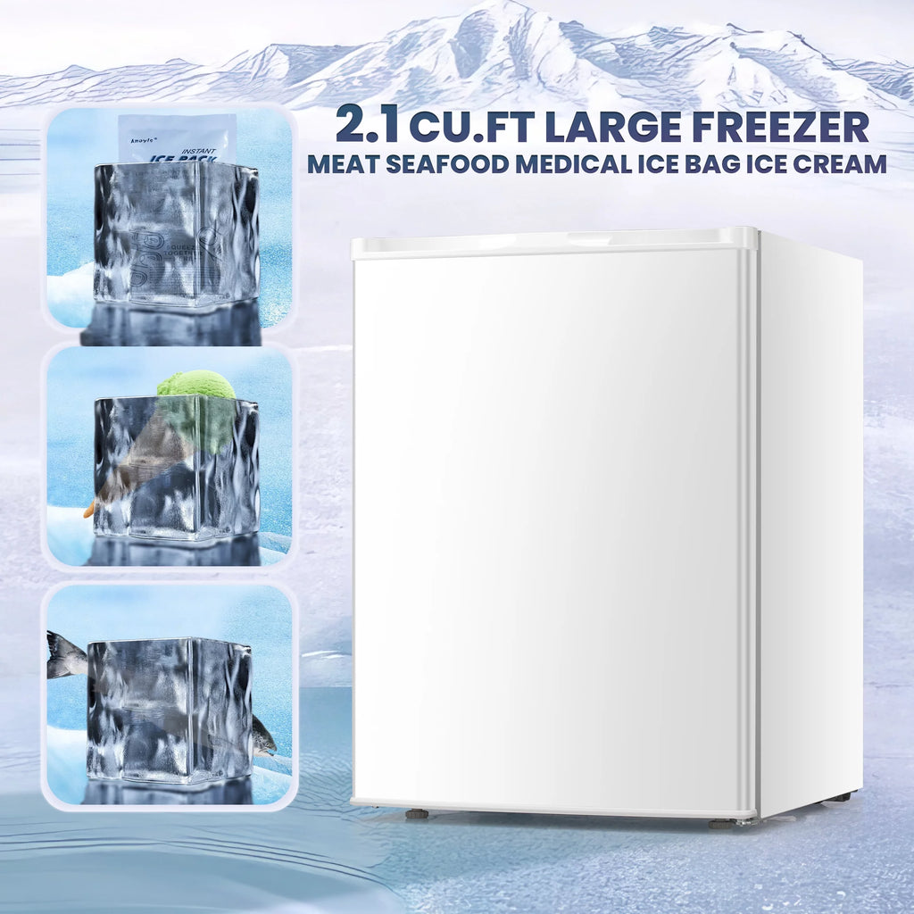 3.0 Cu.ft Compact Upright Freezer with Reversible Door V3215