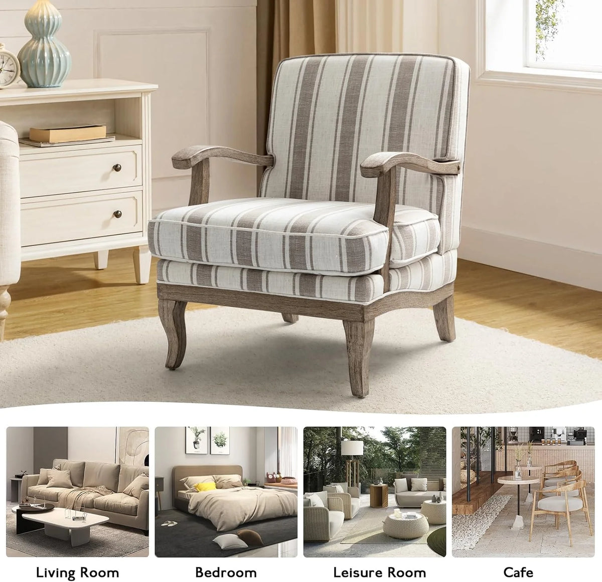 Upholstered Accent Chair Set Of 2 E890
