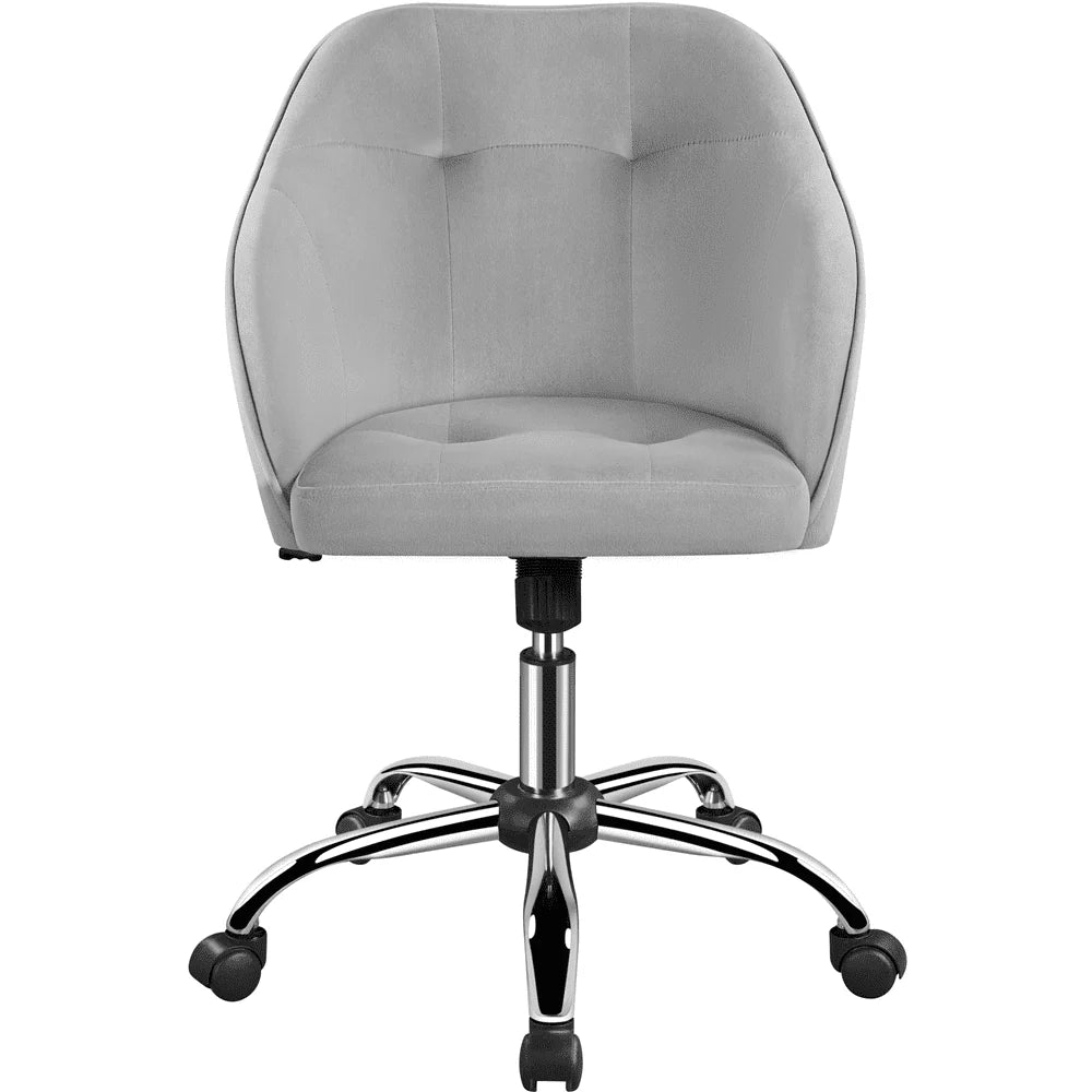 Pink Velvet Adjustable Swivel Office Chair E75423