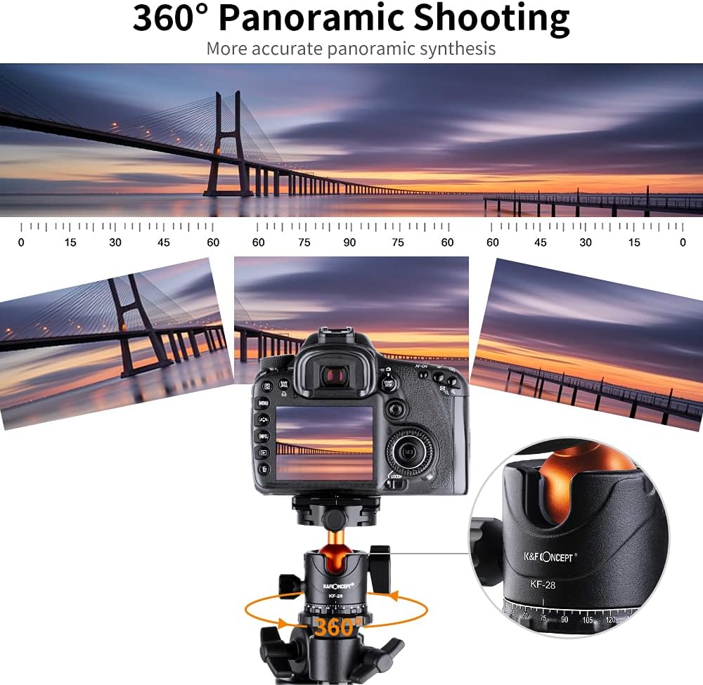 78 inch DSLR Camera Tripod with Magnesium Alloy Center Column Z3168