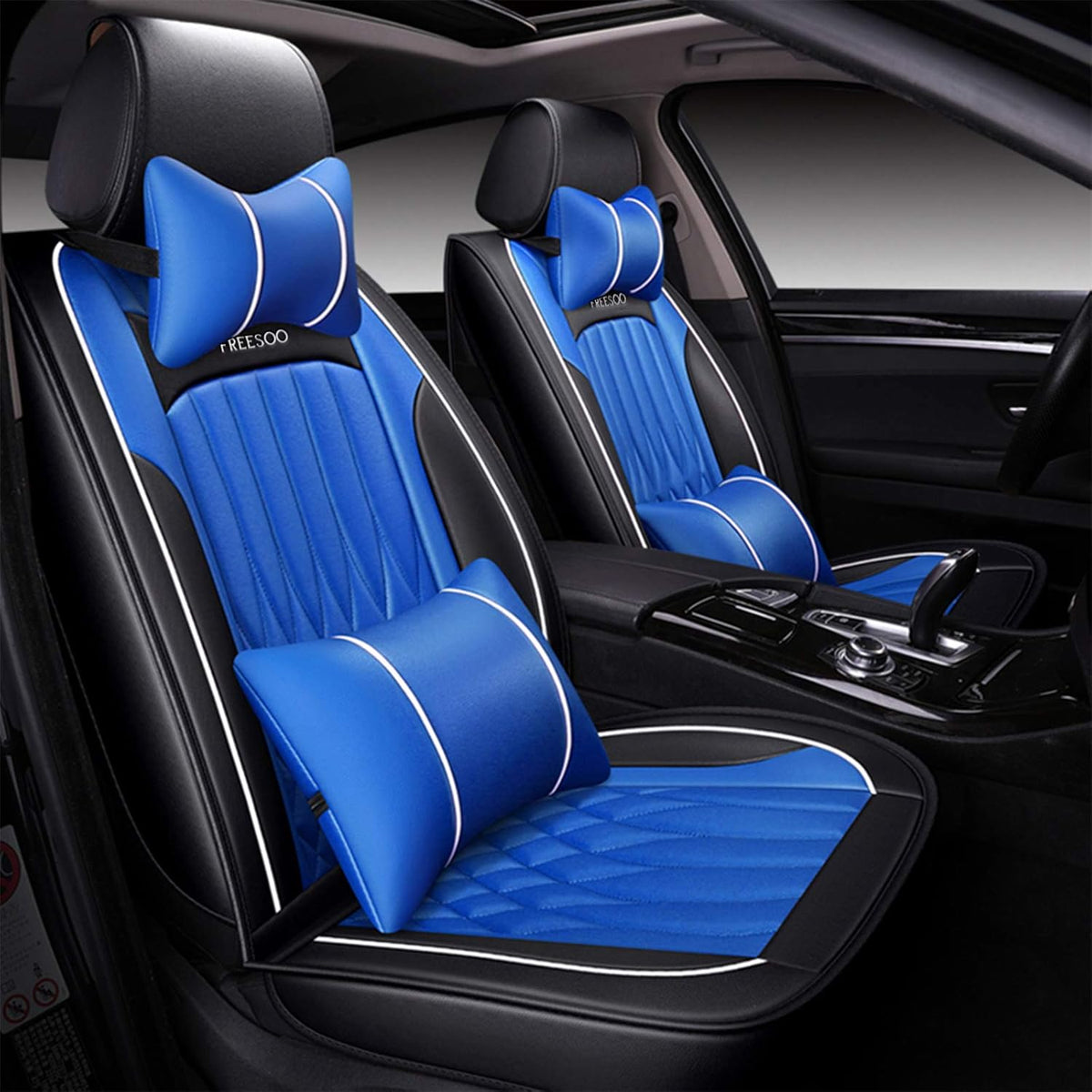 Leather Car Seat Covers Full Set Waterproof Universal U664