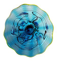 Aqua Glass Wall Plate J214