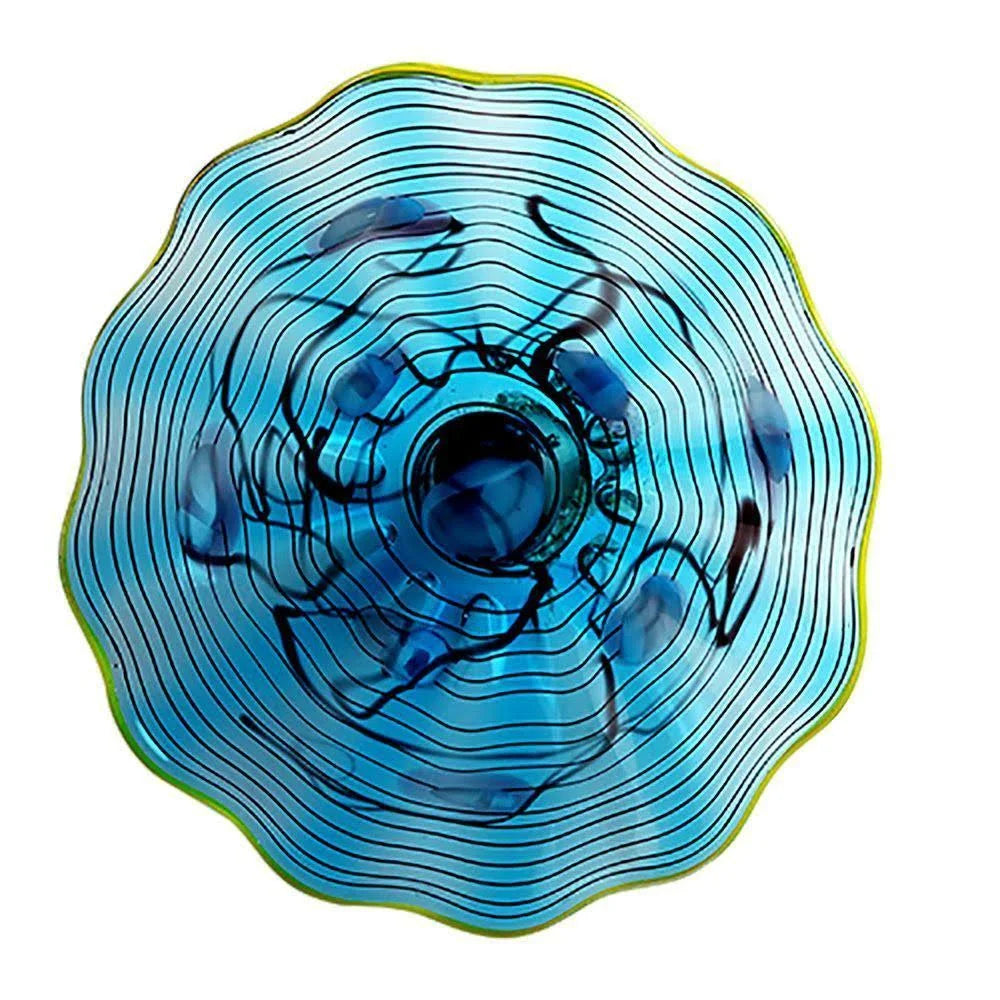 Aqua Glass Wall Plate J214
