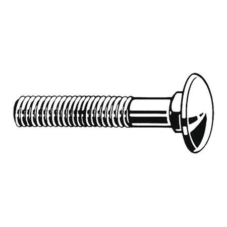 1/4-20 2-1/2 In Steel Carriage Bolts X658