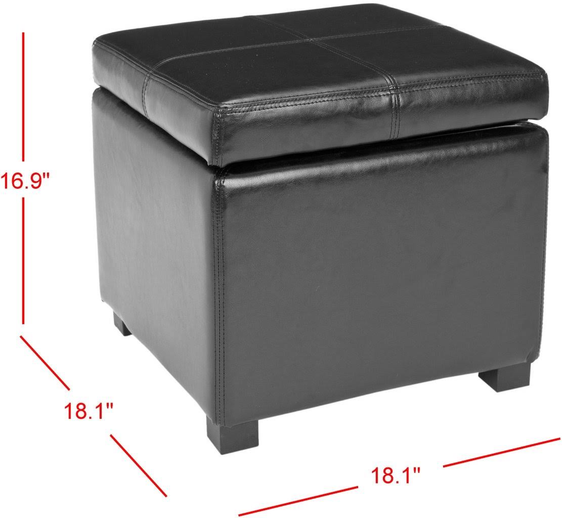 Brown Square Ottoman W387388