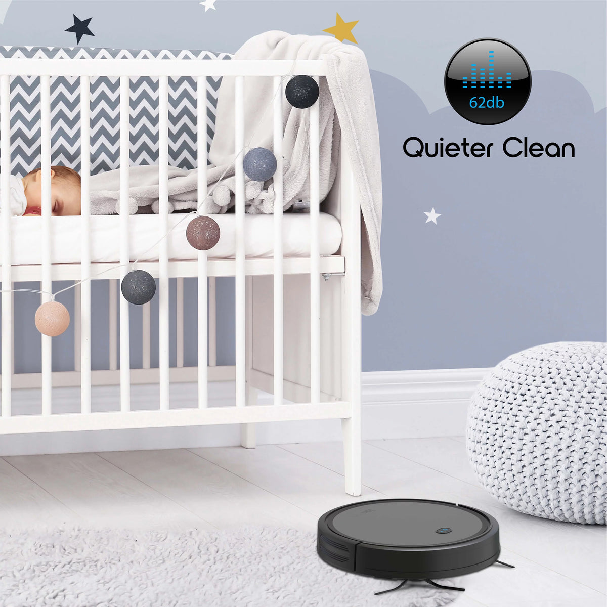 WiFi Robotic Vacuum Cleaner with App Remote Control B840