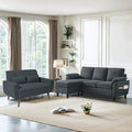 Dark Grey Convertible Sectional Sofa X470