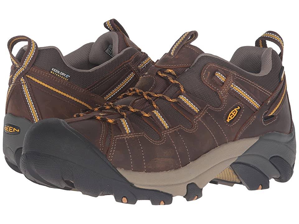 Cascade Brown Golden Yellow Men's Hiking Shoes Size 7.5 Wide Y74948