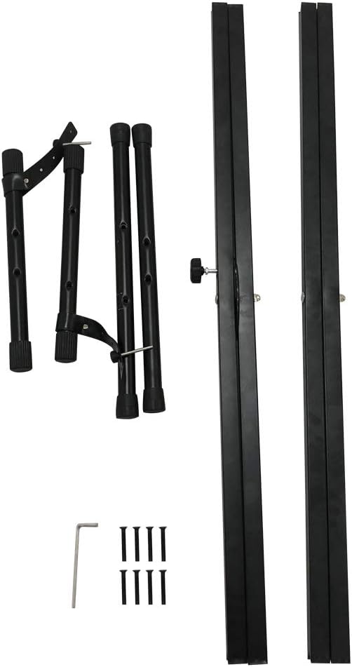 Heavy-Duty Double-X Adjustable Piano Keyboard Stand and Classic Piano Bench N6596