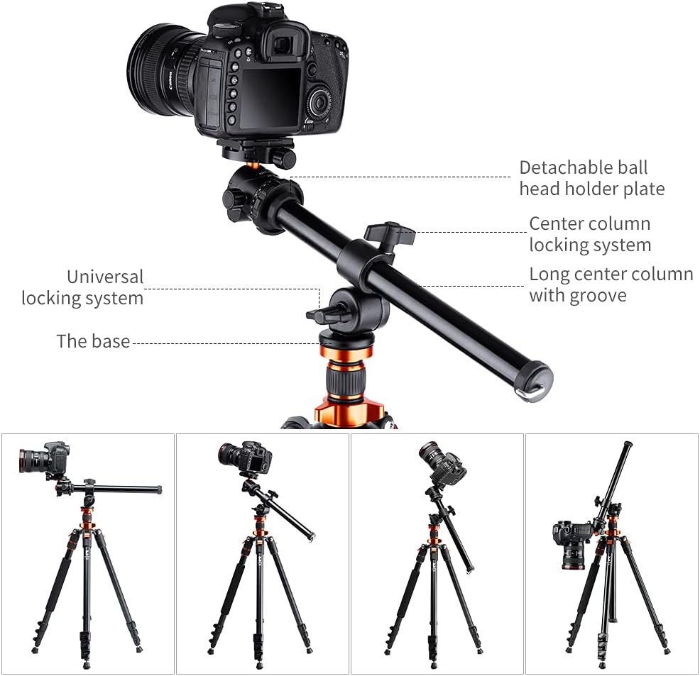 78 inch DSLR Camera Tripod with Magnesium Alloy Center Column Z3168