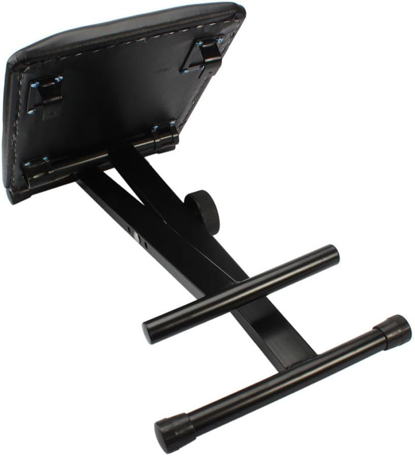 Heavy-Duty Double-X Adjustable Piano Keyboard Stand and Classic Piano Bench N6596