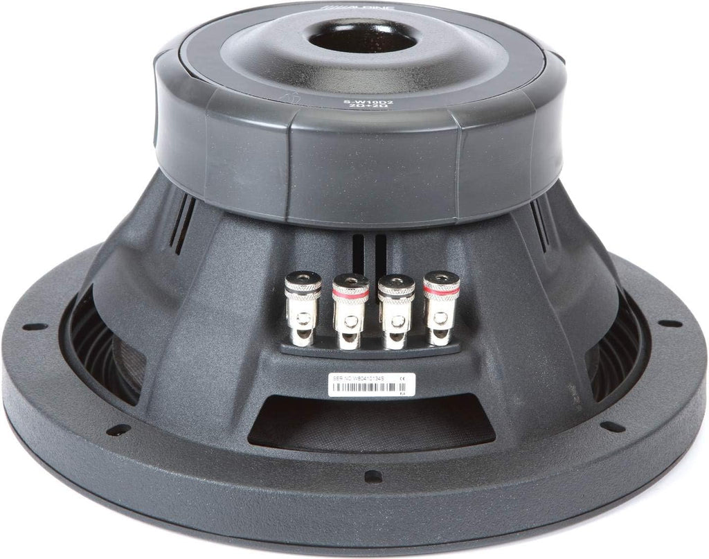 10" Alpine S-W10D4 Subwoofer Custom Sub Box Enclosure Package Pack of 2 V5196