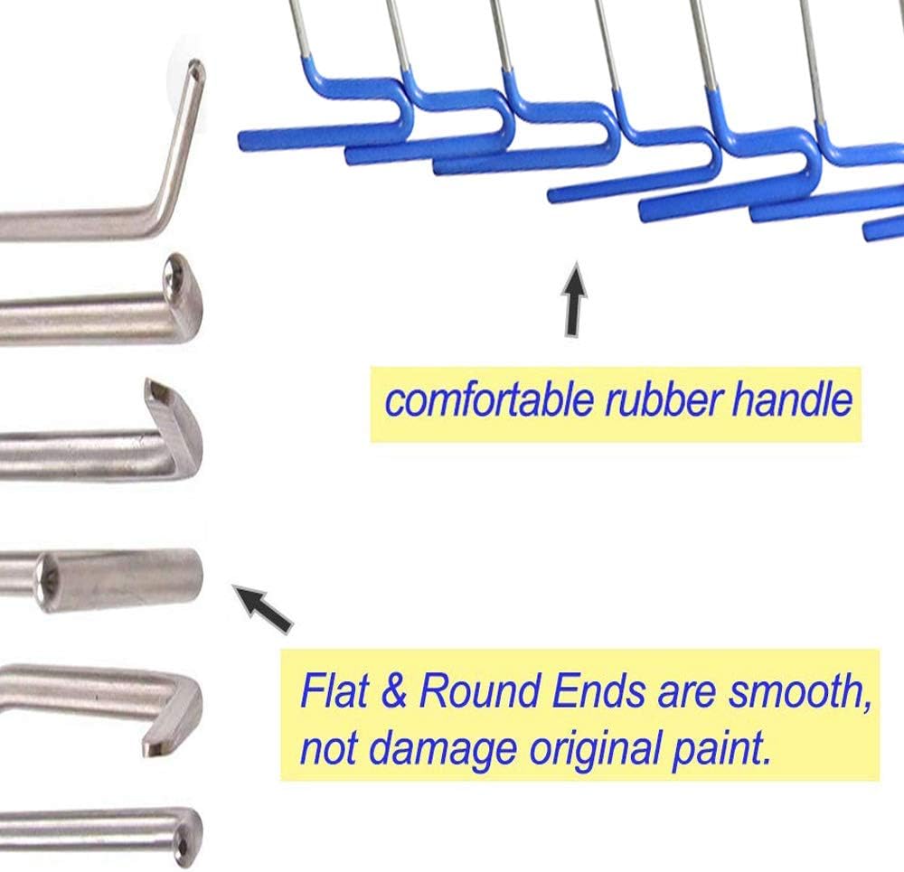Dent Removal Rods Set Paintless Dent Repair Tools Kit Q1790