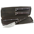 4pc Steak Knife Set with Leather Travel Case E3317