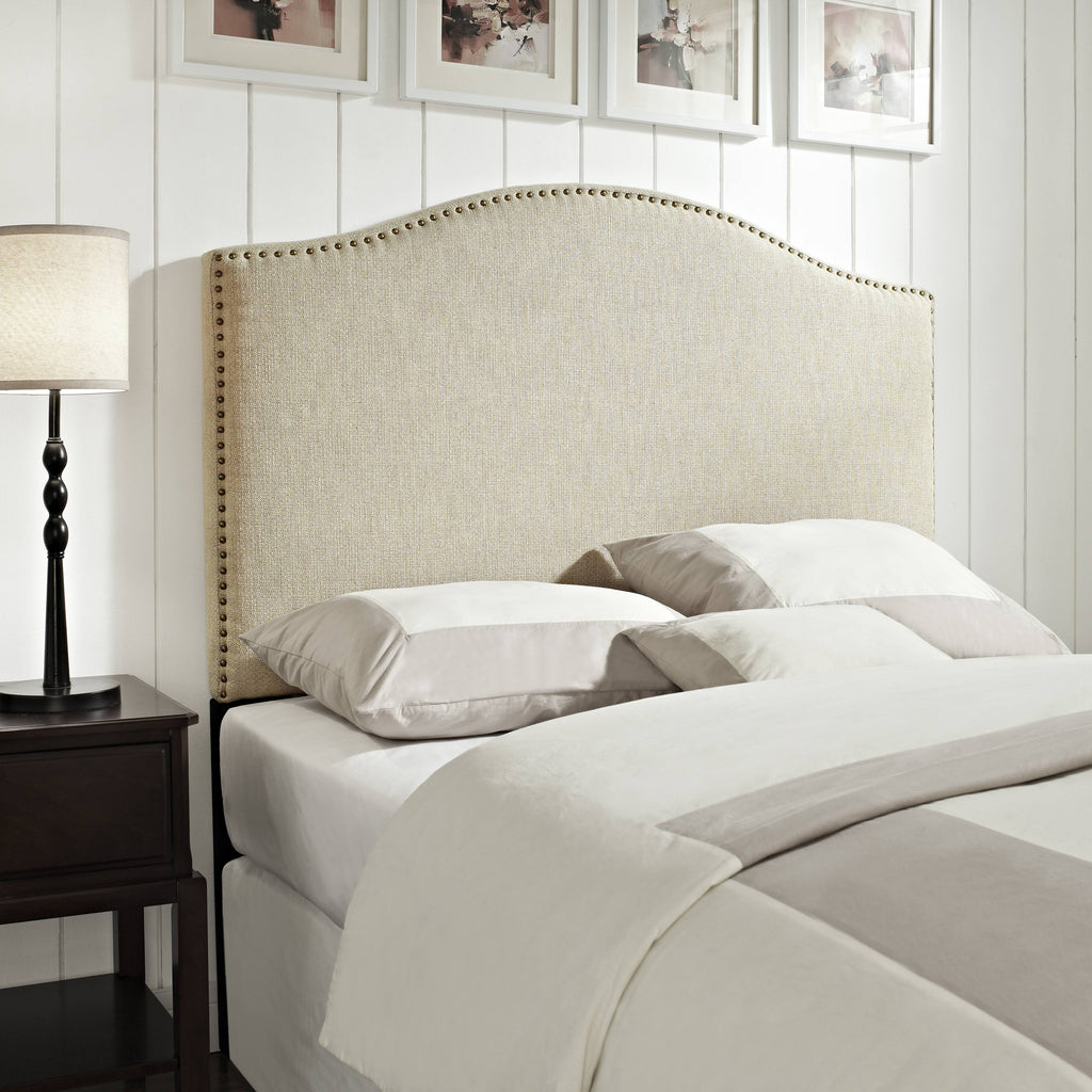 King Cal. King Linen Panel Headboard B4107