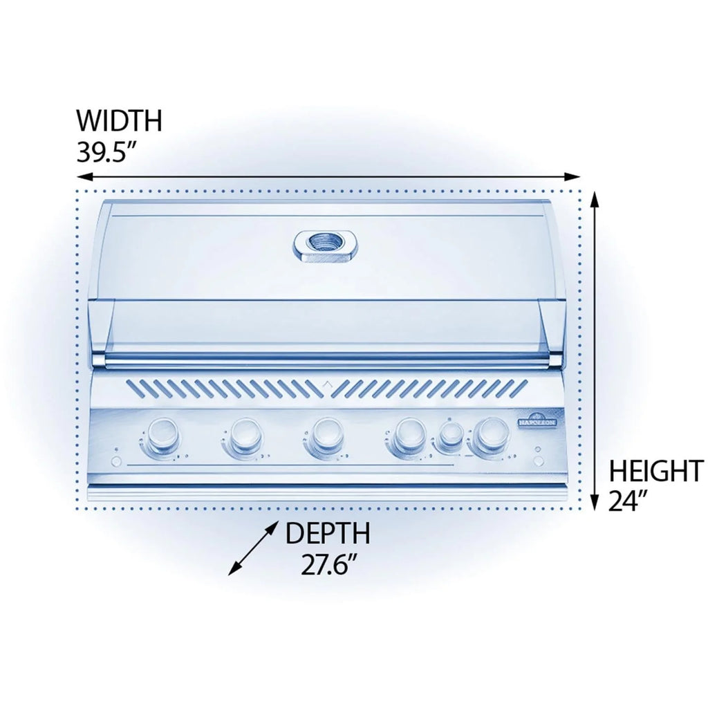 38-Inch Propane Gas Grill with Infrared Rear Burner and Rotisserie Kit W899827