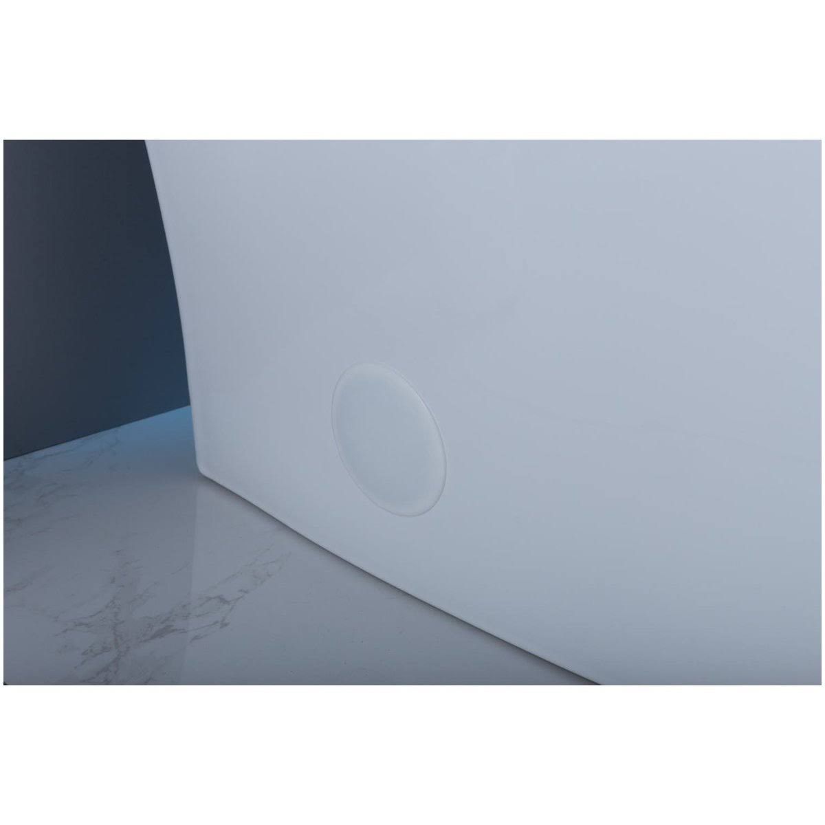 White One-Piece Elongated Toilet U3707