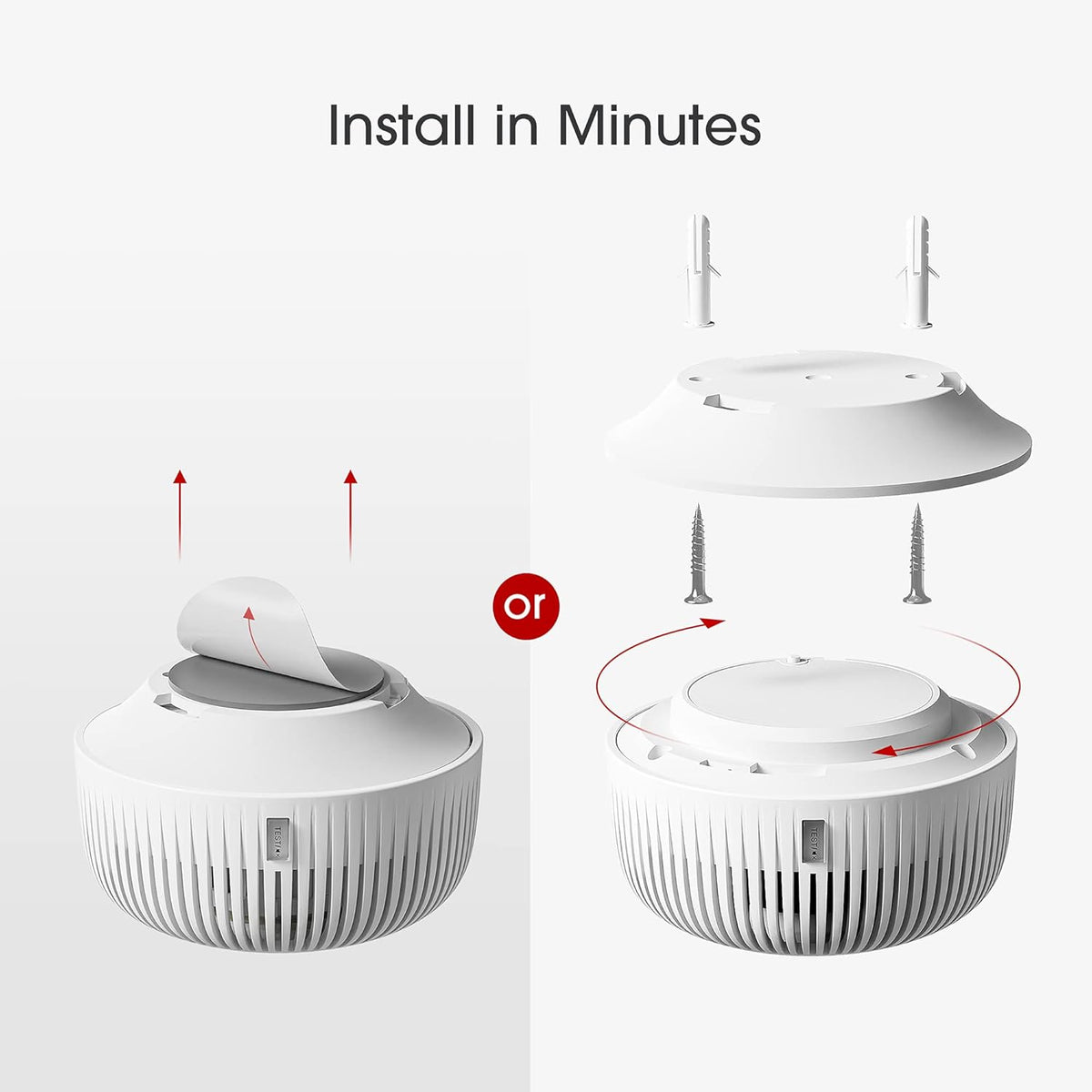10-Year Battery Smoke Detector with Photoelectric Sensor, Pack of 2 W525809