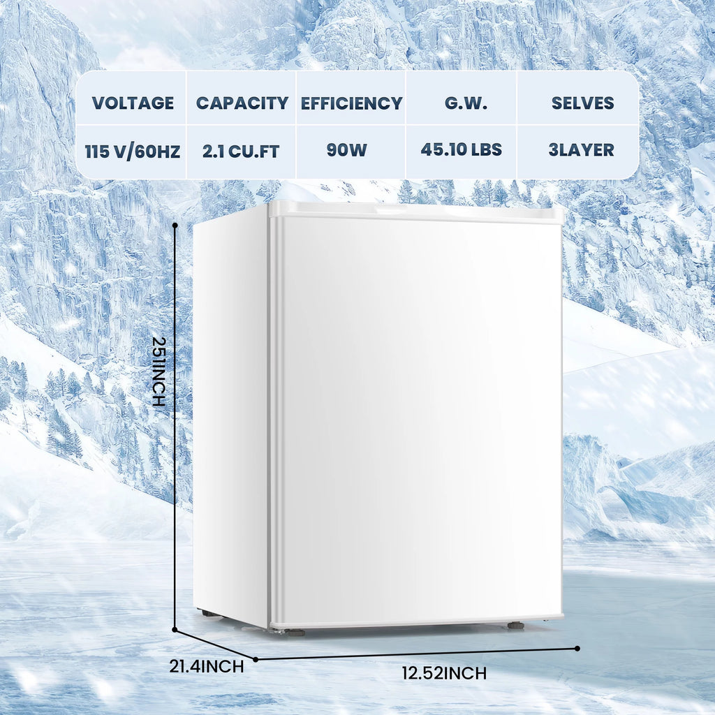 3.0 Cu.ft Compact Upright Freezer with Reversible Door V3215