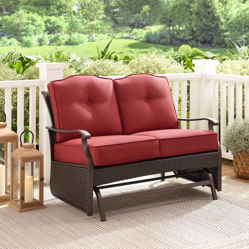 Steel Outdoor Glider Loveseat H94820