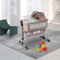 5 Height Adjustable Baby Bassinet Bedside Sleeper Crib H680