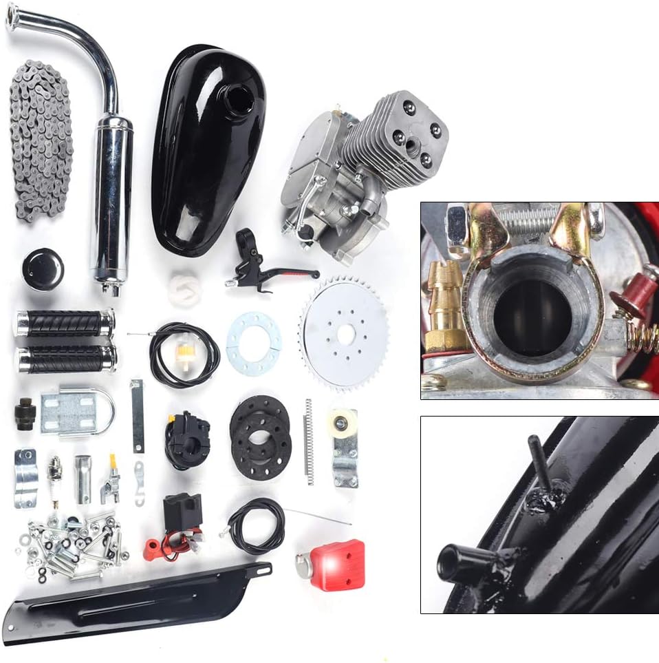 100cc 2 Stroke Petrol Gas Engine Kit for 26-28" V-Frame Bicycles B32212
