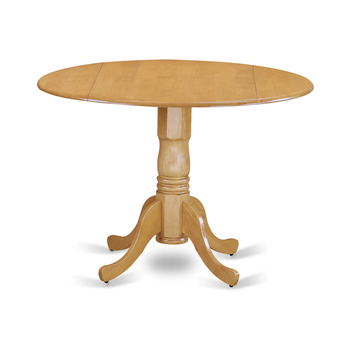 5 Piece Round Wooden Dining Table Set with Microfiber Seat D14276