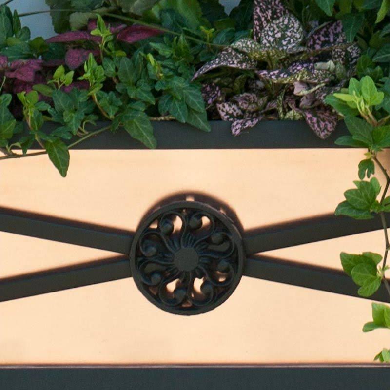 60x22 Medallion Decora Window Boxes with Copper Liner F800